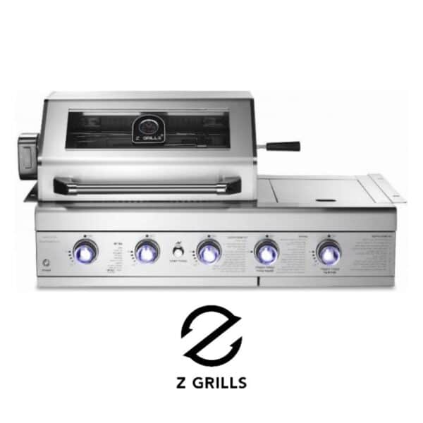 גריל גז בילד אין משולב 3 מבערים + כירת צד Z-GRILLS 56,000 BTU