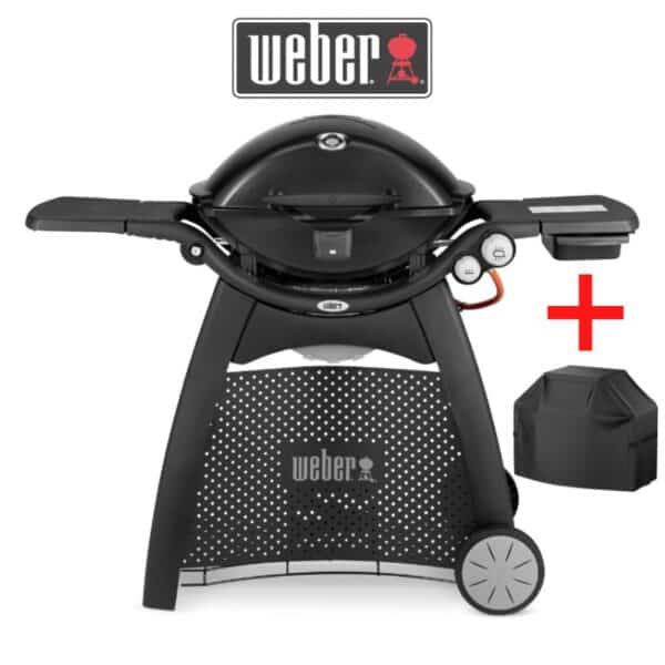 גריל גז וובר Q3200 שחור Weber + פנס מקורי + כיסוי תואם מתנה